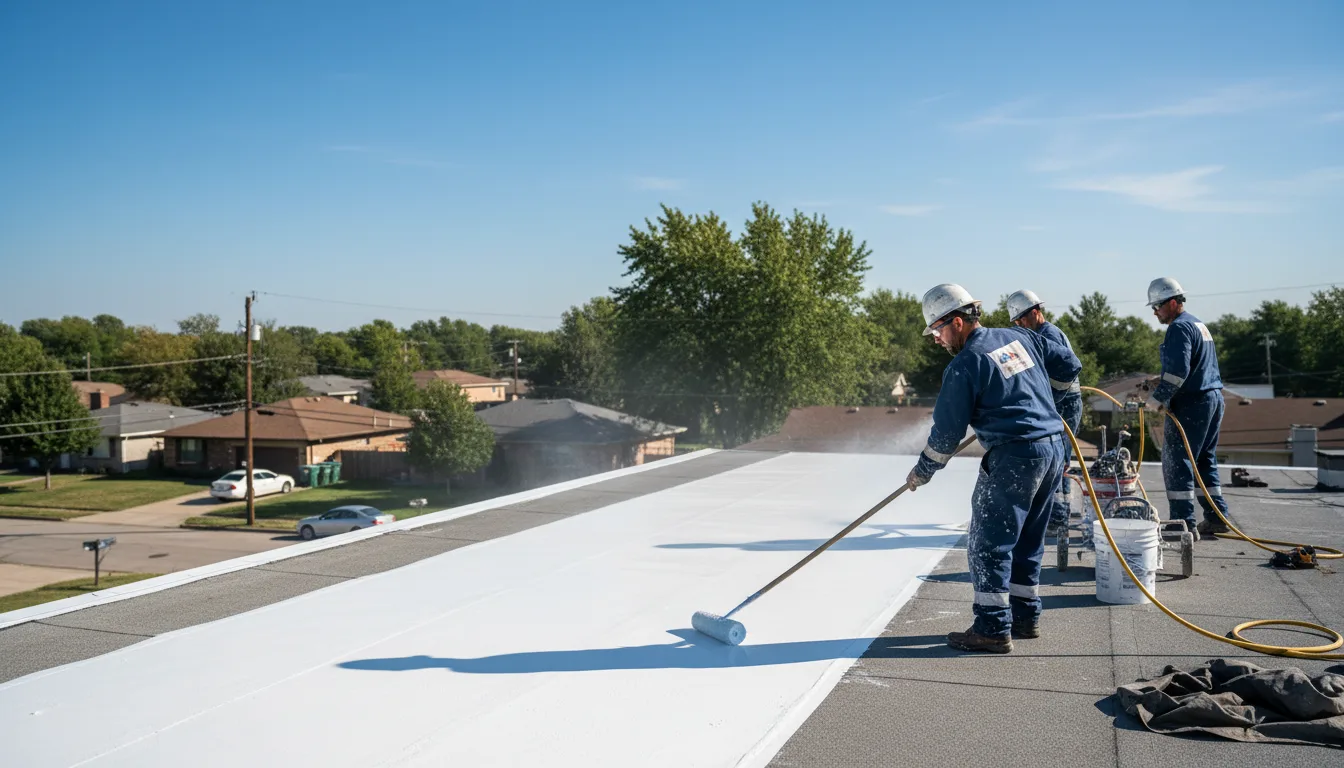 Commercial roof coating in Gepp, AR near me